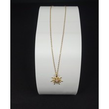 Stainless Steel Güneş Parıltısı Kolye