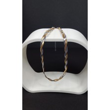 Stainless Steel Yassi Örgü Kolye