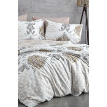 Mira Home Çift Kişilik Nevresim Takımı Pamuklu Bej Asalet