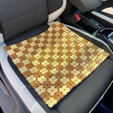 Chevrolet Epica Kare Ahşap Minder Damalıı Taşlı Kahve Fs