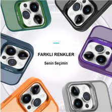 Bilişim Akademi iPhone 13 Pro Max Stantlı Kılıf Lens Korumalı Kılıf Mat Magsafe Özellikli Kılıf - Lacivert