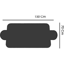 Ozcmax Araç Ön Cam Güneşliği ( 150 x 70 cm ) - Siyah