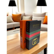 Saccura Decor 2li Dekoratif Kitap Kutu Seti Kırmızı&yeşil&turuncu Kutu Set