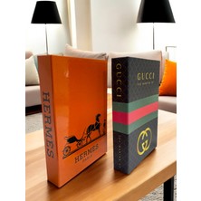 Saccura Decor 2li Dekoratif Kitap Kutu Seti Kırmızı&yeşil&turuncu Kutu Set