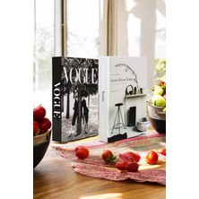 Vogue & Monochrome 2li Dekoratif Kitap Kutu Seti