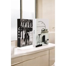 Vogue & Monochrome 2li Dekoratif Kitap Kutu Seti
