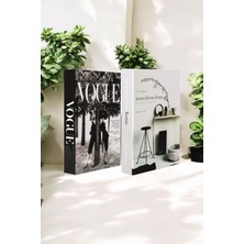 Vogue & Monochrome 2li Dekoratif Kitap Kutu Seti