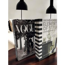 Saccura Decor 2li Dekoratif Kitap Kutu Seti, Vogue & Element 2li Kitap Kutusu Seti
