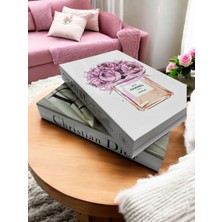 2li Kitap Kutu Seti Chanel&dıor Dekoratif Kutu Set