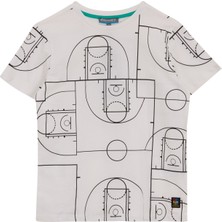 Discovery Expedition Baskılı Beyaz Erkek Çocuk T-Shirt D5SB-TST3249