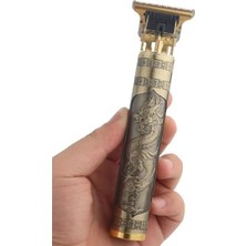 Vintage Görünümlü Güçlü 4 Farklı Başlıklı USB Şarjli Manuel Tıraş Makinası