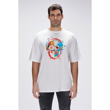 Bad Bear Sten Beyaz Erkek Oversize Tişört