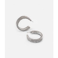 İpekyol Dokulu Metal Küpe