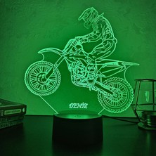 Lerad-Lazer Art Yarış motosikleti 3D gece Lambası,16 renk+ dokunmatik ve uzaktan kumandalı Işık. Kişiye özel ! Lambanızı kişiselleştiriyoruz!