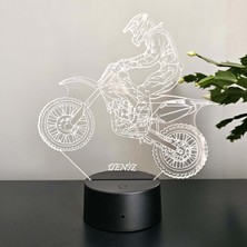 Lerad-Lazer Art Yarış motosikleti 3D gece Lambası,16 renk+ dokunmatik ve uzaktan kumandalı Işık. Kişiye özel ! Lambanızı kişiselleştiriyoruz!