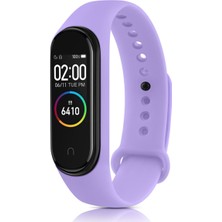 Bilişim Akademi  Xiaomi Mi Band 3 Uyumlu Slikon Kordon Yumuşak Kordon Renkli - Lila