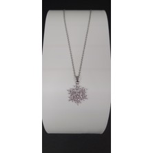 Stainless Steel Kar Tanesi Kolye