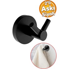 Proje  Paslanmaz Max  Askılık Ikili Pimli Mat Siyah