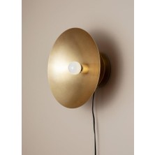 Mylights Vintage Aplik  Aplik Duvar Lambası  Bronz Boyalı  30 cm Cap Gece Lambası