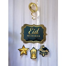 Hoşgeldin Ramazan Yazısı Eid Mubarak Sarkıt Süsü Dini Süs Oda Tavan Dekoratif Süsleme