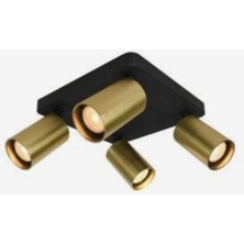 Demet Habek My Lights Demet Habek Mylights Paslanmaz Usa Ram  Ampullü  Gün Işığı LED Ampullü Kare Hareketli Başlıklı  LED Spot Avize