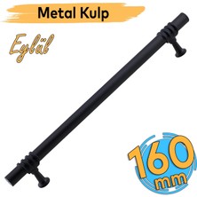 Badem10 Eylül (160 mm - 16 cm) Siyah Metal Mobilya Mutfak Çekmece Dolap Dolabı Kapak Kulbu Kulpları