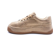 Guja G25Y451 Rhinestones Taşlı Kadın Altın Gold Sneaker Ayakkabı