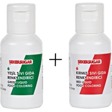 Butedo Sıvı Gıda Boyası - 20ML - Yeşil ve Kırmızı