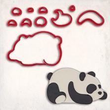 Butedo Panda Detay Kurabiye Kalıp Seti 10 Parça