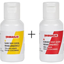 Butedo Sıvı Gıda Boyası - 20ML - Sarı ve Kırmızı