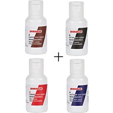 Butedo Sıvı Gıda Boyası - 20ML - Kahverengi-Siyah-Kırmızı-Lacivert