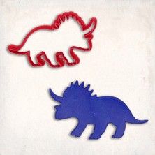 Butedo Triceratops-1 Dinozor Kurabiye Kalıbı Şekillendirici Kopat