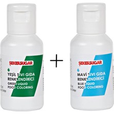 Butedo Sıvı Gıda Boyası - 20ML - Yeşil ve Mavi