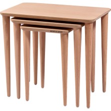 Mobilya Baba Bala Retro Zigon Cilasız Ham Ahşap