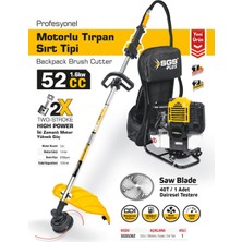 Sgs 5362 Profesyonel Benzinli Motorlu Sırt Tırpanı Makinesi 52 cc