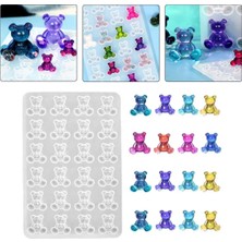 Epoksi Silikon Çoklu Haribo Ayıcık Kalıbı