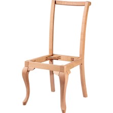 Mobilya Baba Refahiye Sandalye Lükens Cilasız Ham Ahşap