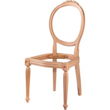 Mobilya Baba Lice Tornalı Oymalı Sandalye Cilasız Ham Ahşap