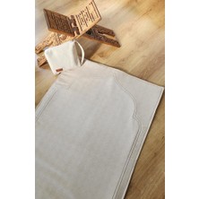 Sade Seccade Çantalı Naturel Düz 70X115 Ç1 Nakış Çantalı