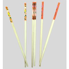 Ozcmax Bambu Chopstick Çubuk Yemek Çubuğu Yıkanabilir Tekrar Kullanılabilir (3 Çift- 6 Adet )