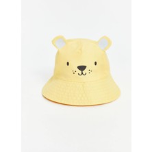 LC Waikiki LCW Baby Erkek Bebek Bucket Şapka Kulak Detaylı %100 Pamuk Günlük Kullanım İçin Sarı