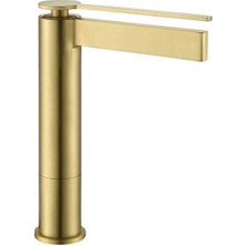 Fontana Yüksek Lavabo Bataryası (Fırçalanmış Altın) FJ-6022