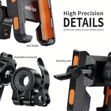 Motosiklet Telefon Tutacağı - 360° Dönebilen, 20-40MM Gidonlara Uyar, Akıllı Telefonlar 4.5-7.0 ile Uyumlu