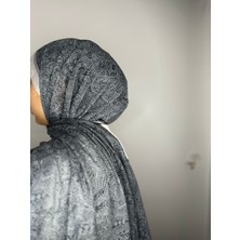 Shawl Secret Etnik Desen Siyah Şal