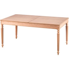 Mobilya Baba Didim 170 Lik Masa Cilasız Ham Ahşap