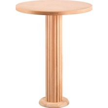 Mobilya Baba Dinar Bar Masası Cilasız Ham Ahşap