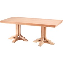 Mobilya Baba Sarıgöl 200 Lük Dikdörtgen Masa Cilasız Ham Ahşap