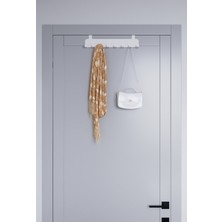 Alfams Metal Beyaz Amerikan Kapı Arkası Askılık Mutfak Banyo Oda Kapı Arkası Askılık