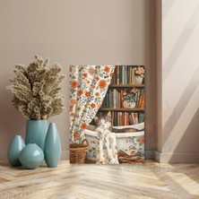 Artarilion Uyuyan Kedi Kanvas Tablo Modern Sevimli Duvar Tablosu Ev Dekoru