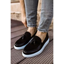 Shoecide SHO002 Püsküllü Corcik Cbt Loafer Pelle Erkek Klasik Ayakkabı Sıyah